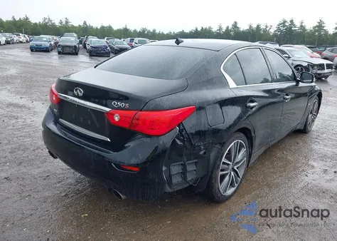 2015 Infiniti Q50 Sport z USA, uszkodzony, nr VIN JN1BV7AR1FM392619